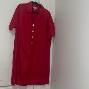 Vintage David Dart 100% Linen Dress